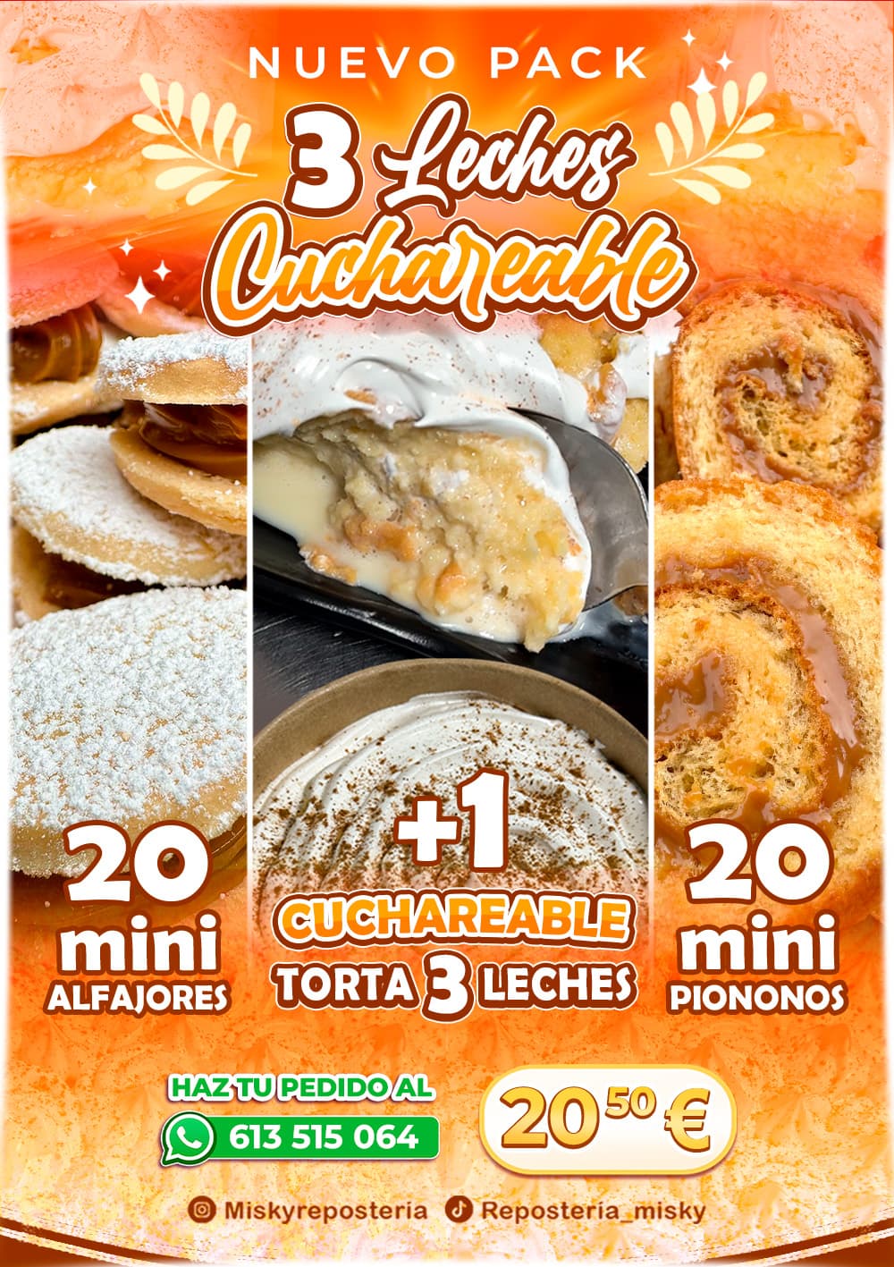 Pack 3 Leches cuchareable